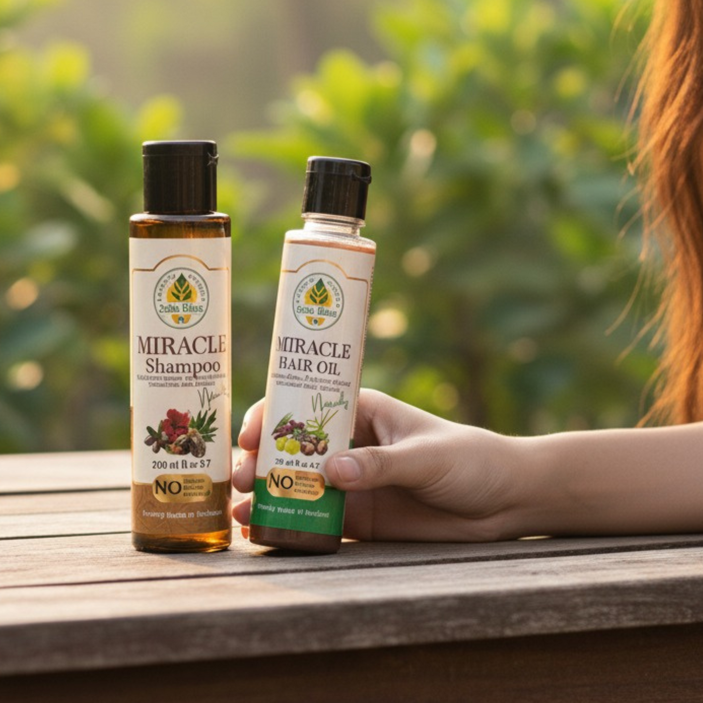 Miracle Herbs Shampoo + Miracle Hair Oil (Bundle Deal)