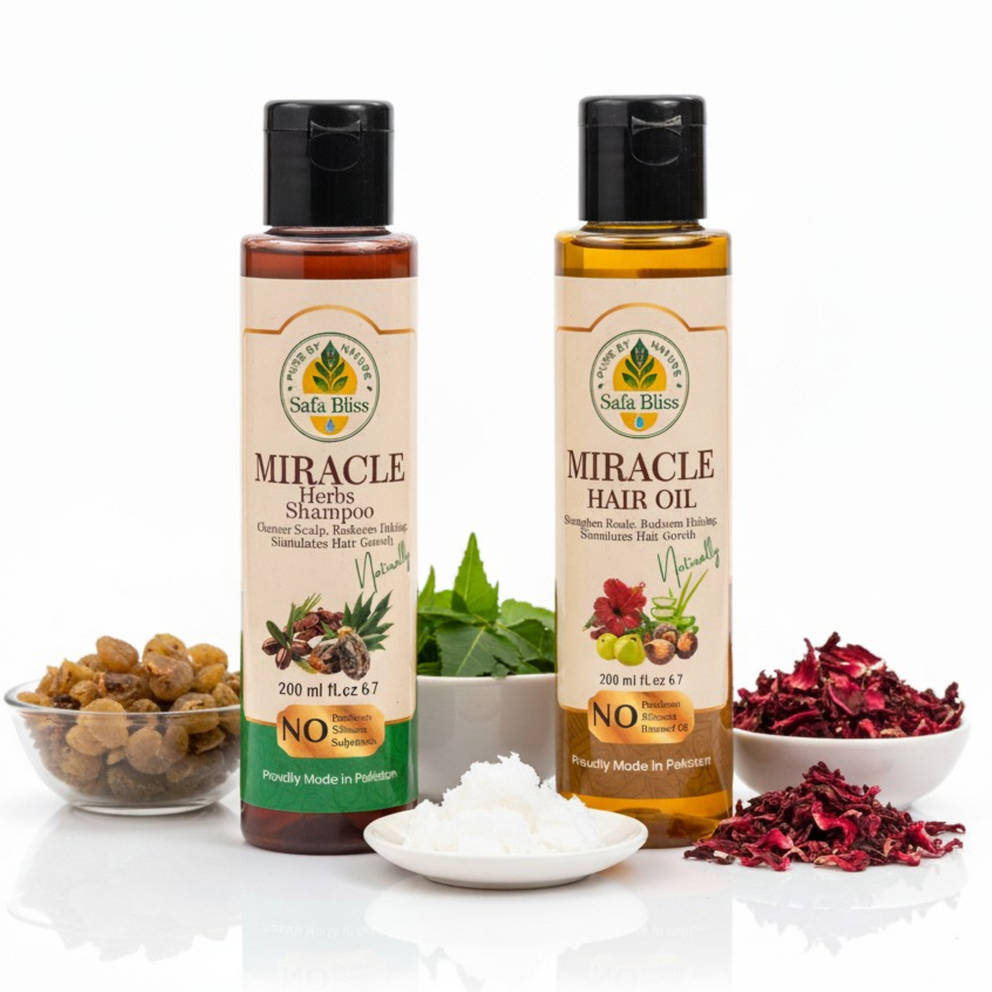Miracle Herbs Shampoo + Miracle Hair Oil (Bundle Deal)