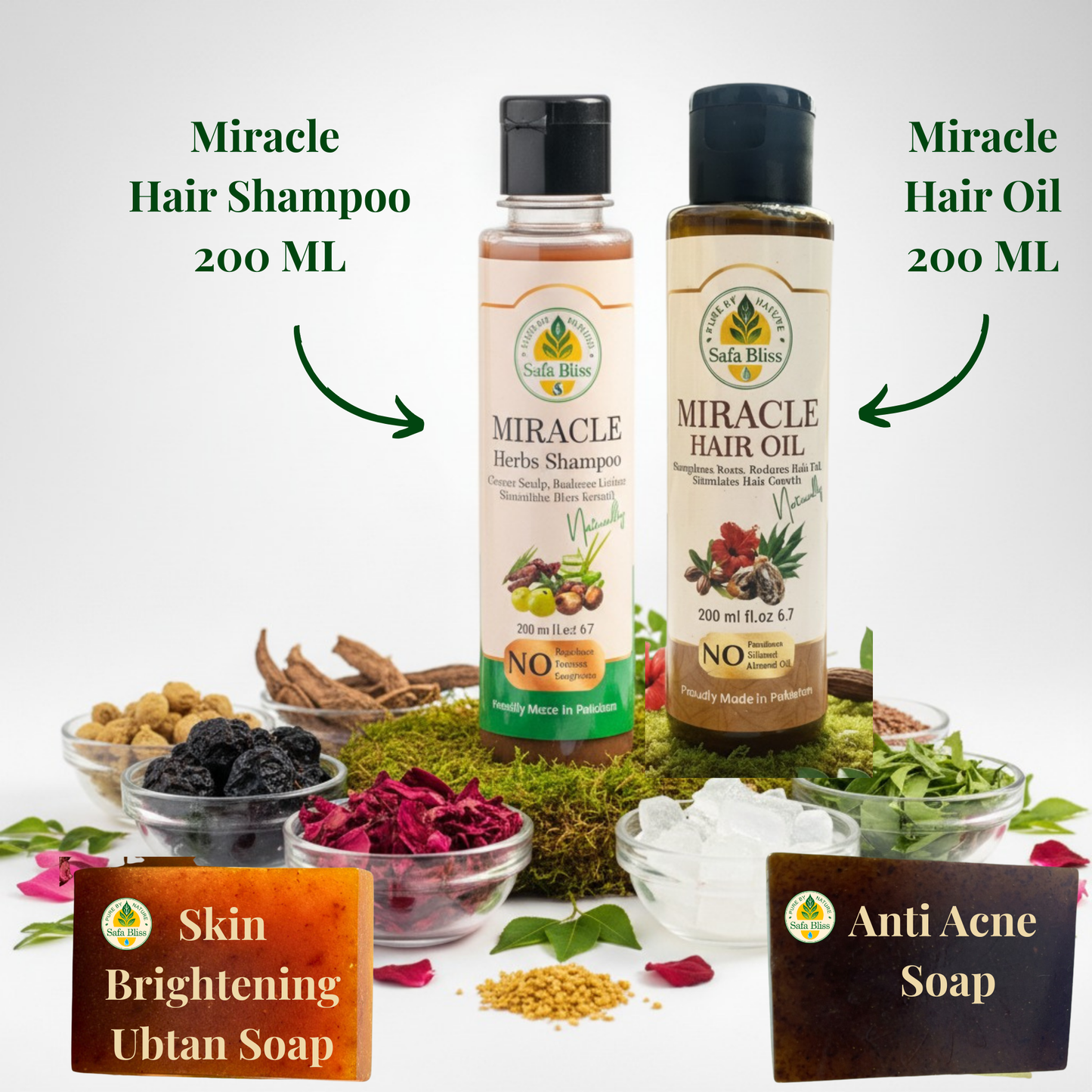 Safa Bliss Complete Care Kit – Hair Growth & Skin Brightening