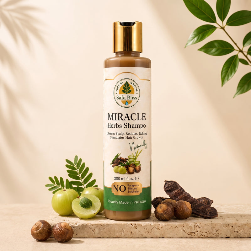 Miracle Herbs Shampoo bottle
